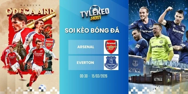 tỷ lệ kèo soi kèo nhà cái Arsenal vs Everton - NHA, 14/03/2026