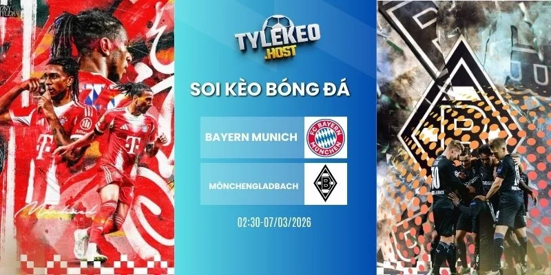Soi tỷ lệ kèo nhà cái Bayern Munich vs Mönchengladbach - Bundesliga, 07/03/2026